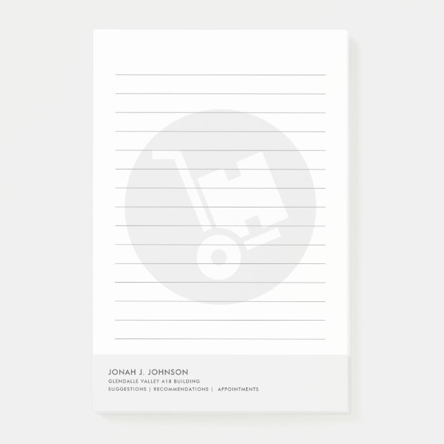 Post-it® Directeur d'entrepôt | Style Minimaliste (Devant)