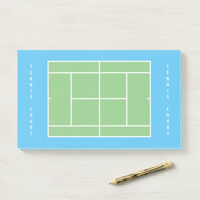 Post-it® Disposition de court de tennis vierge pratique pos (Sur un bureau)