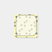 Distressed Chien Paw Traces Voix Bubble