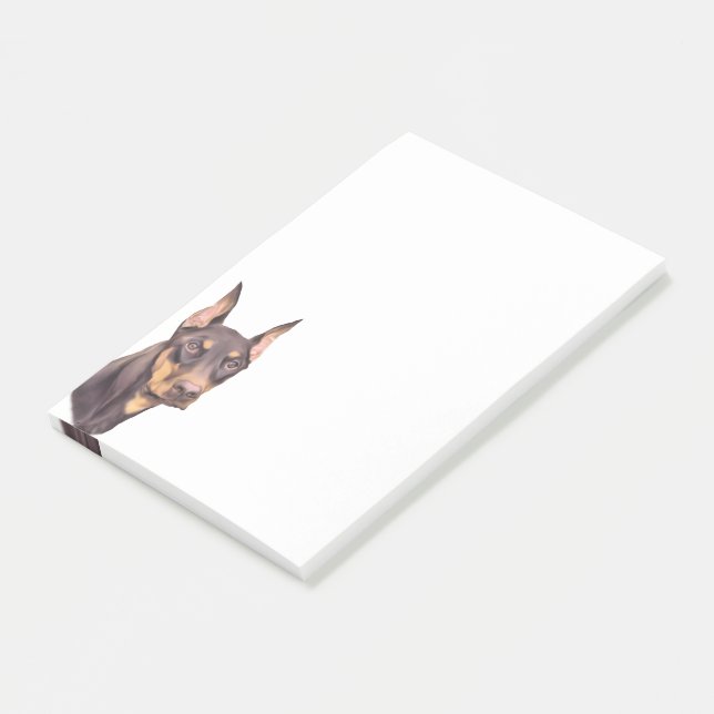 Post-it® Doberman Pinscher Chien (Incliné)