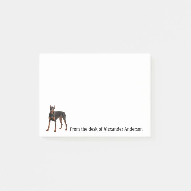 Post-it® Doberman Pinscher Personnaliser les notes (Devant)