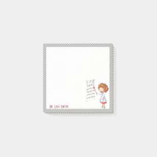 Post-it® Docteur oculaire, infirmière poste personnalisé il