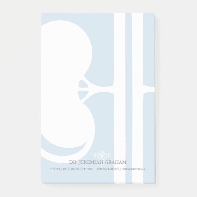 Post-it® Docteur Personalized Name de rein de néphrologue (Devant)