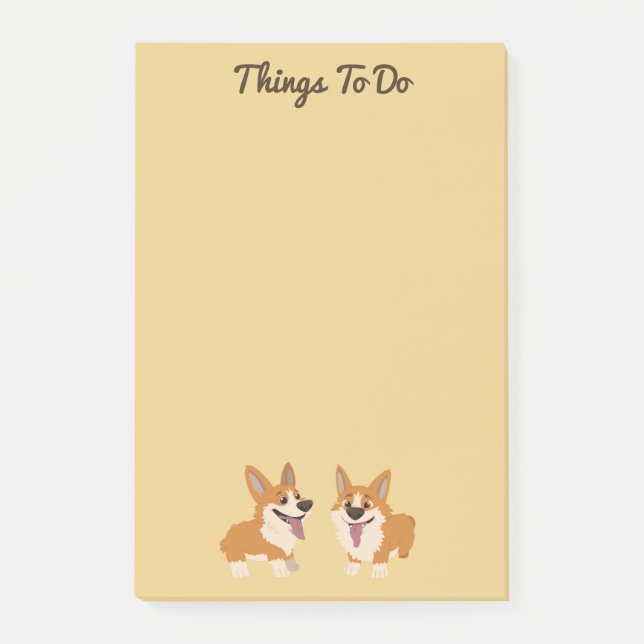 Post-it® Dogs de Corgi (Devant)