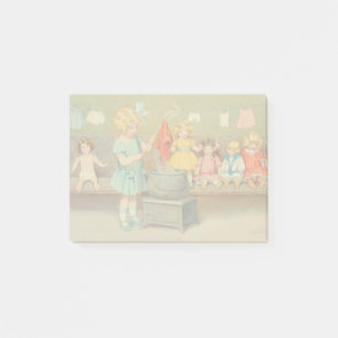 Post-it® Dolly Lave fille Vintage Jouer Poupées mignonne