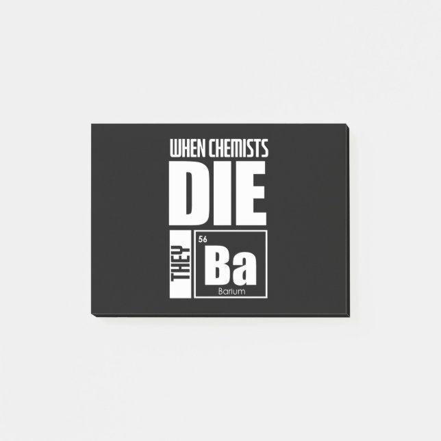 Post-it® Don de scientifique | Chimie (Devant)