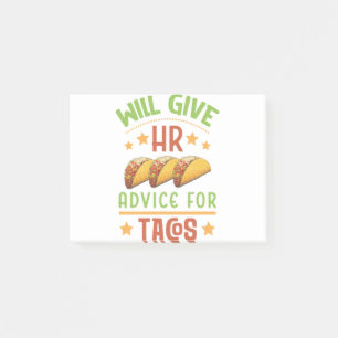 Post-it® Donner des conseils en RH pour Tacos Funny Human R