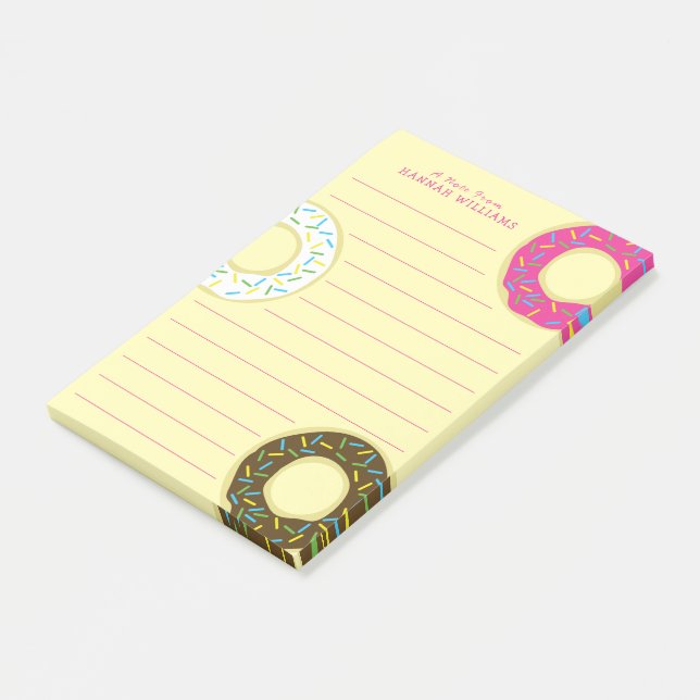Post-it® Donut Cute Enfants Donuts (Incliné)