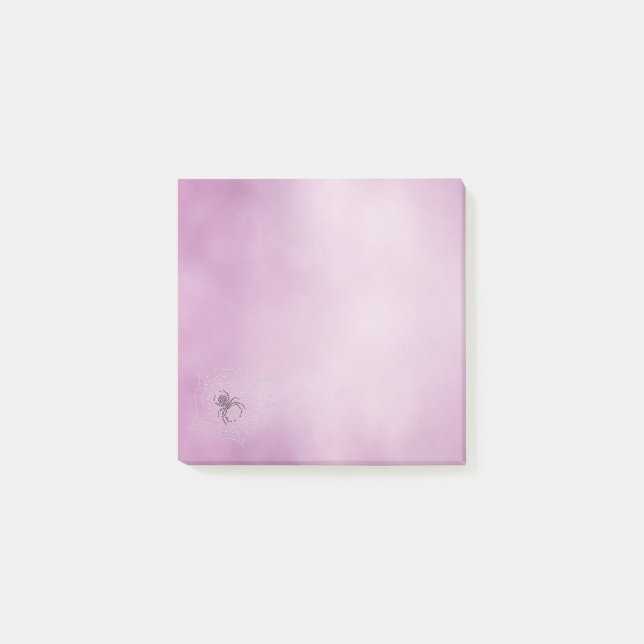 Post-it® Dot Art Black Widow Spider en Web (Devant)