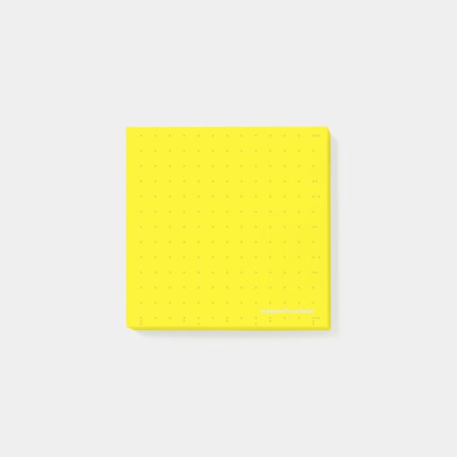 Post-it® Dot-Grid Autocollant 7*7 jaune (EA) (Devant)