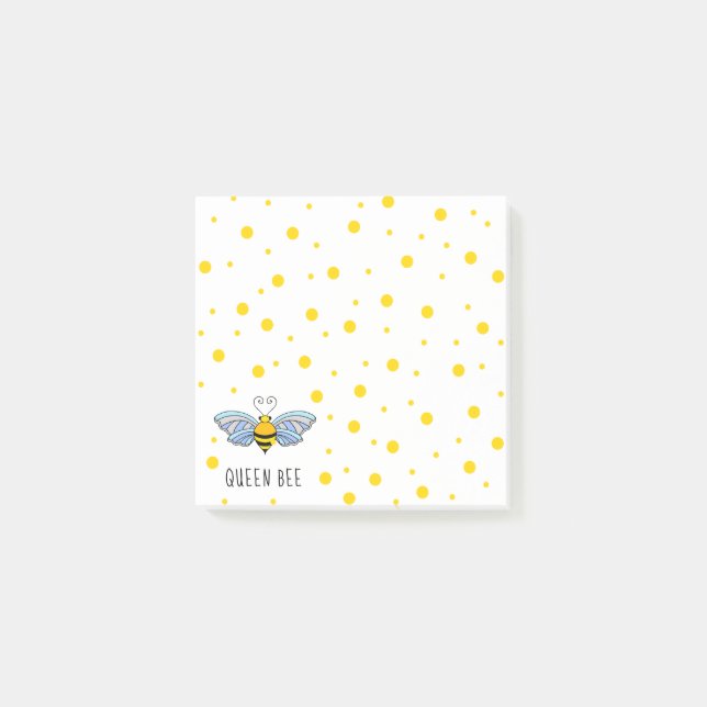 Post-it® Dots jaunes de l'abeille Queen Bee Honey Dots mono (Devant)