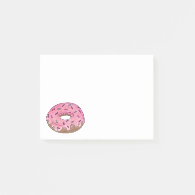 Post-it® Doughnut avec/arrosage Petit-déjeuner Nourriture D (Devant)