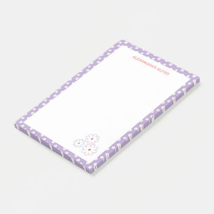 Post-it® Doux marguerites blanches motif floral