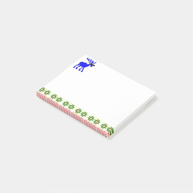 Post-it® Doux moche (Traitez Avec) Reindeer (Incliné)