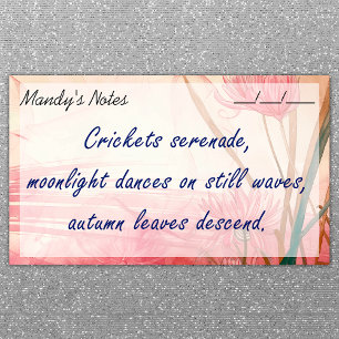 Post-it® Doux rose délicat floral tendance 10 po x 6 po