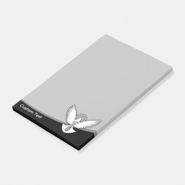 Post-it® Dove avec clé (Incliné)