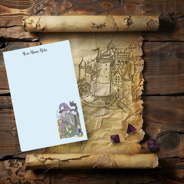 Post-it® Dragon Sorcier Celtique Fantastique Violet (Créateur téléchargé)