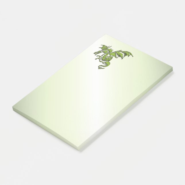 Post-it® Dragon volant vert (Incliné)