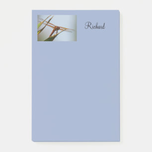 Post-it® Dragonfly Blue Personnalisé Post it Notes 4x6