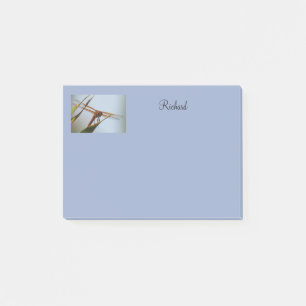 Post-it® Dragonfly Blue Personnalisé Post Notes 4x3