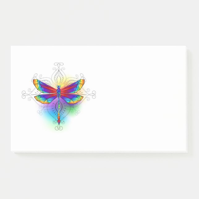Post-it® Dragonfly en arc-en-ciel (Devant)