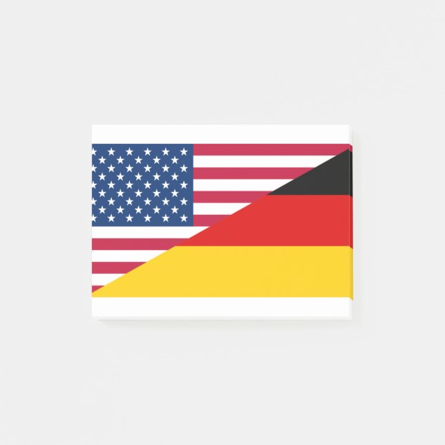 Post-it® Drapeau allemand American Pride US Allemagne (Devant)