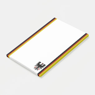 Post-it® Drapeau allemand de rayures
