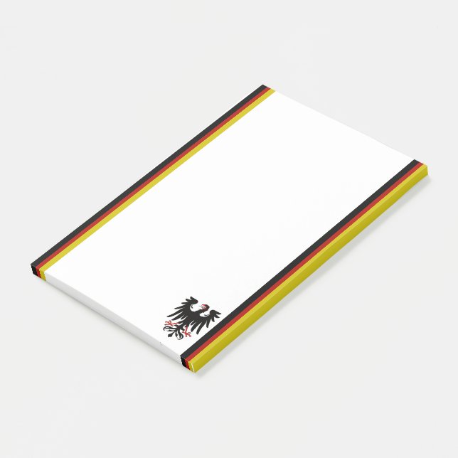 Post-it® Drapeau allemand de rayures (Incliné)