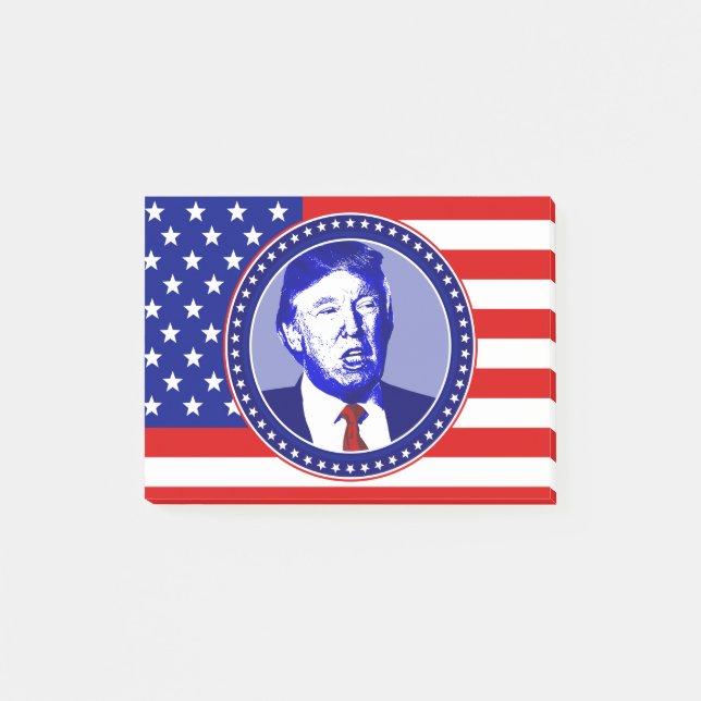 Post-it® drapeau américain donald trump (Devant)