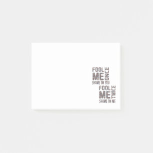 Post-it® Drapeau américain noir et blanc Vintage rétro