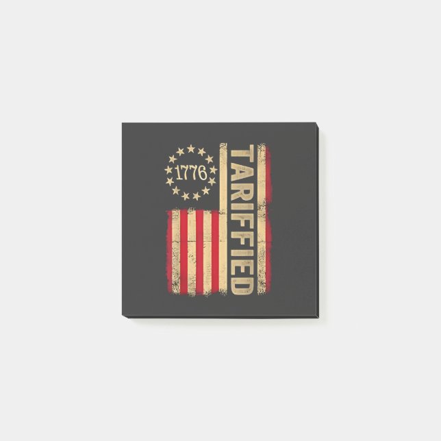 Post-it® Drapeau américain USA 1776 Tarrifs américains (Devant)