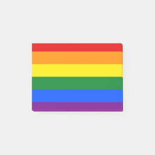Post-it® Drapeau arc-en-ciel de la fierté gay LGBT
