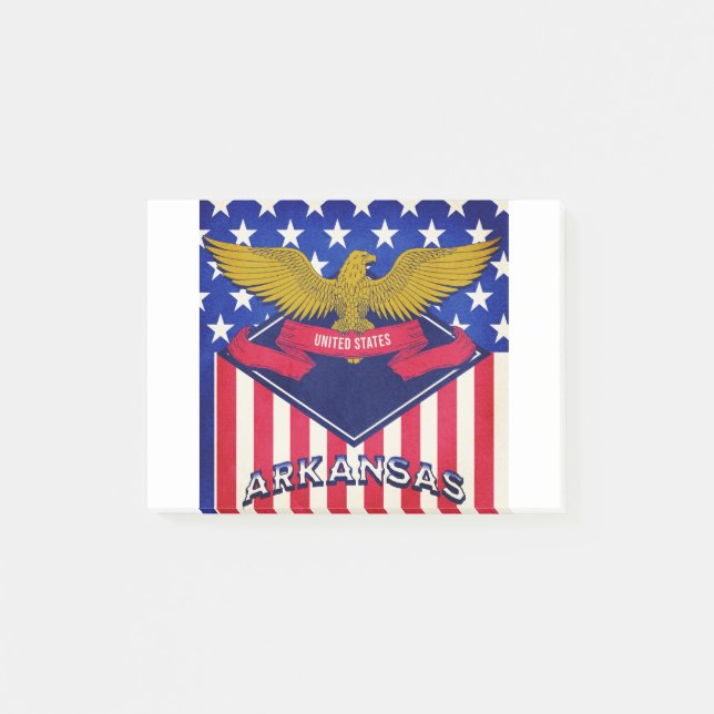 Post-it® Drapeau Arkansas USA (Devant)