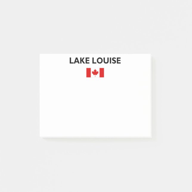 Post-it® Drapeau canadien couleur claire de Lake Louise Can (Devant)