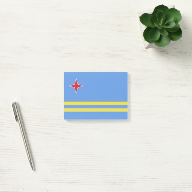 Post-it® drapeau d'Aruba (Bureau)