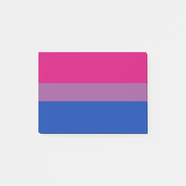 Post-it® Drapeau de fierté bisexuel (Devant)