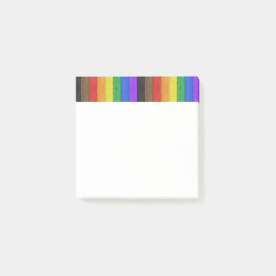 Post-it® Drapeau de fierté gay inclusif SlipperyJoe's à tex