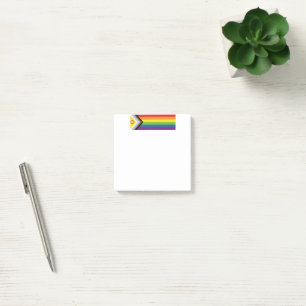 Post-it® Drapeau de fierté intersexe de SlipperyJoe's fond