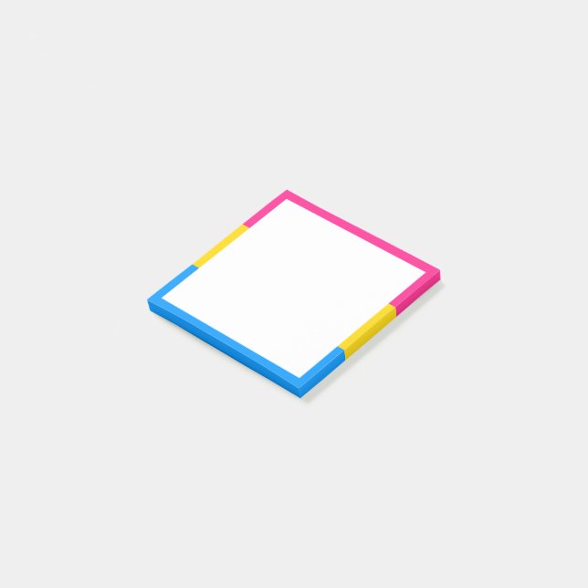 Post-it® Drapeau de fierté pansexuelle (Incliné)