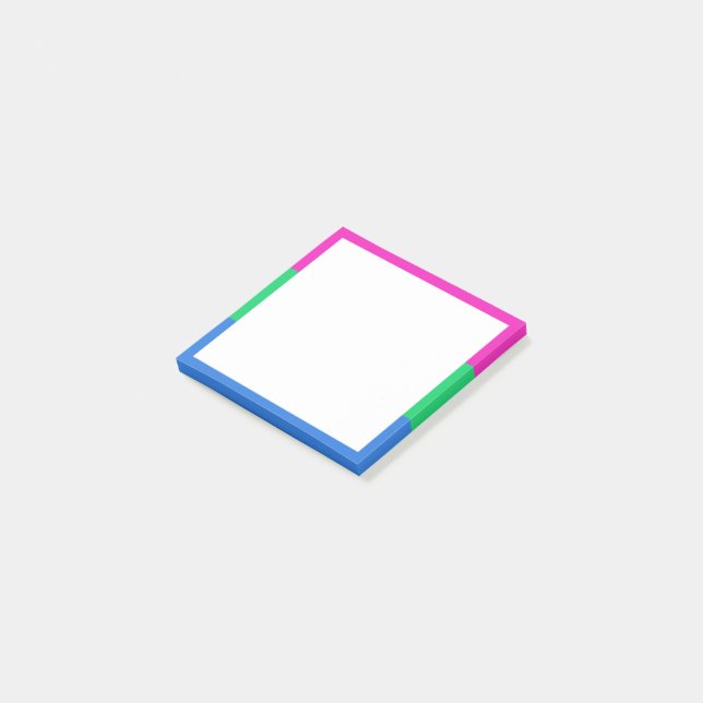 Post-it® Drapeau de fierté polysexuelle (Incliné)