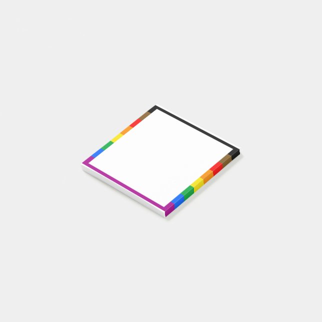 Post-it® Drapeau de la fierté arc-en-ciel de Philly (Incliné)