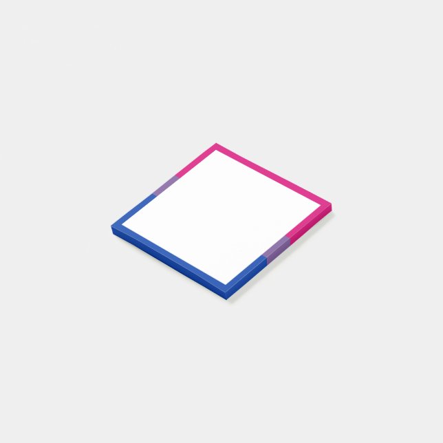 Post-it® Drapeau de la fierté bisexuelle (Incliné)