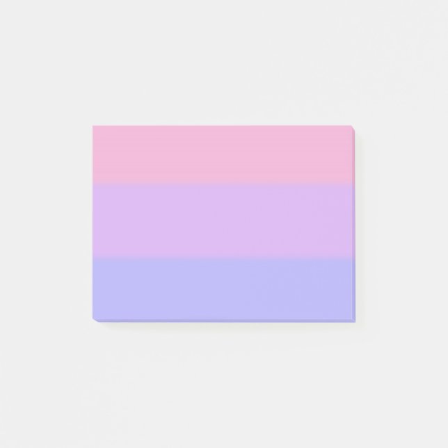 Post-it® Drapeau de la fierté bisexuelle tombée (Devant)