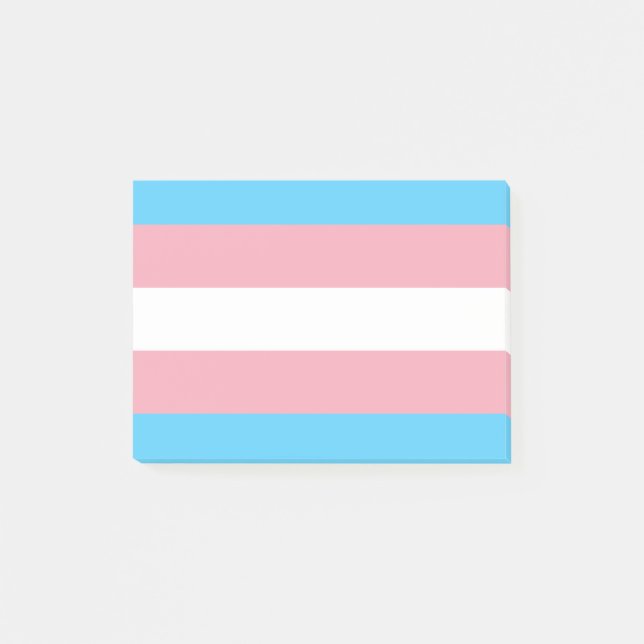 Post-it® Drapeau de la fierté transgenre - LGBT Rainbow (Devant)