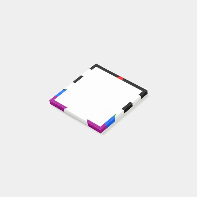 Post-it® Drapeau de l'allié LGBTQ+ (Incliné)