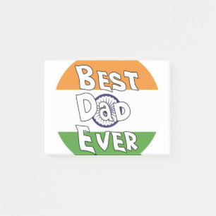 Post-it® Drapeau de l'Inde du meilleur papa