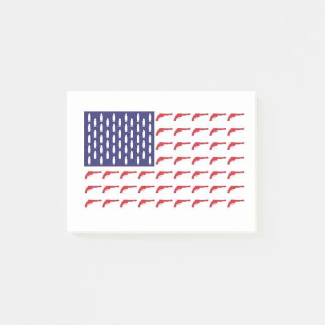 Post-it® Drapeau de révolution américain—Armes à feu (Devant)