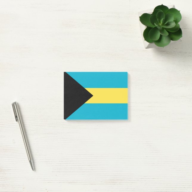 Post-it® Drapeau des Bahamas (Bureau)