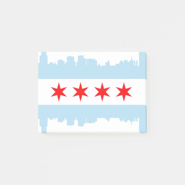 Post-it® Drapeau d'horizon de Chicago (Devant)