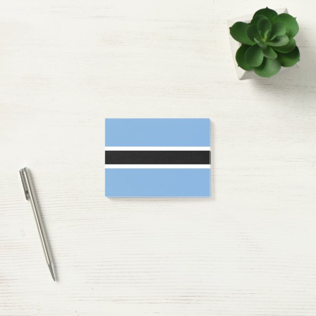 Post-it® Drapeau du Botswana (Bureau)